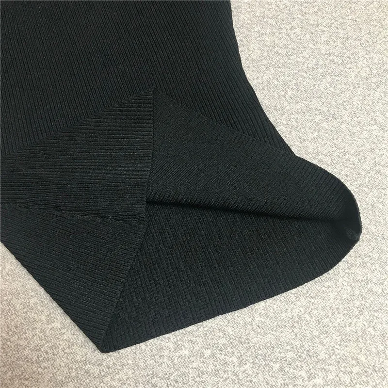 

Fake Two-Piece Sexy Shoulder-Baring Sweater Top Women's Long Sleeve Trendy 2021 Autumn Winter New Slim Knitted Bottoming Shirt