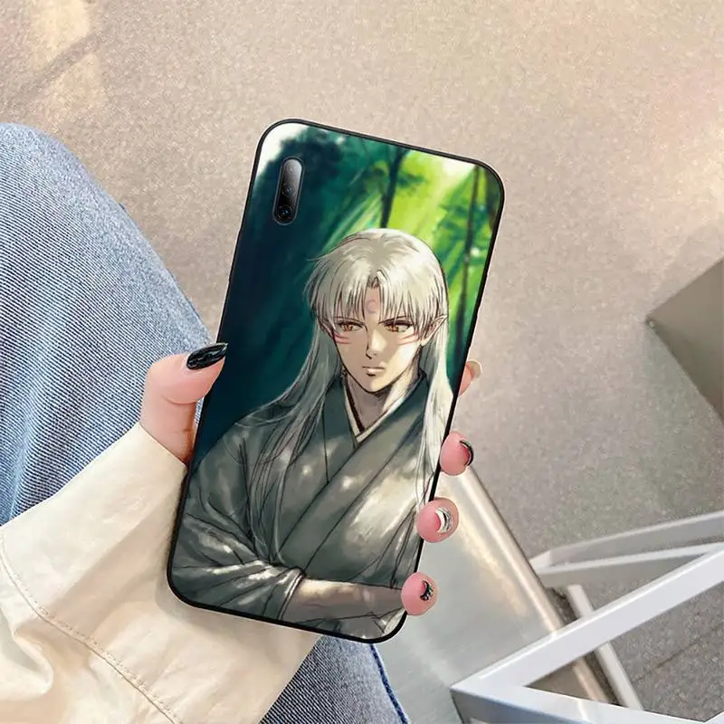 

Cute Japan Anime Inuyasha Sesshoumaru Phone Case For honor 7apro 8 9 10 20 8c 7c x lite play pro hrt-lxit ru Cover Fundas Coque