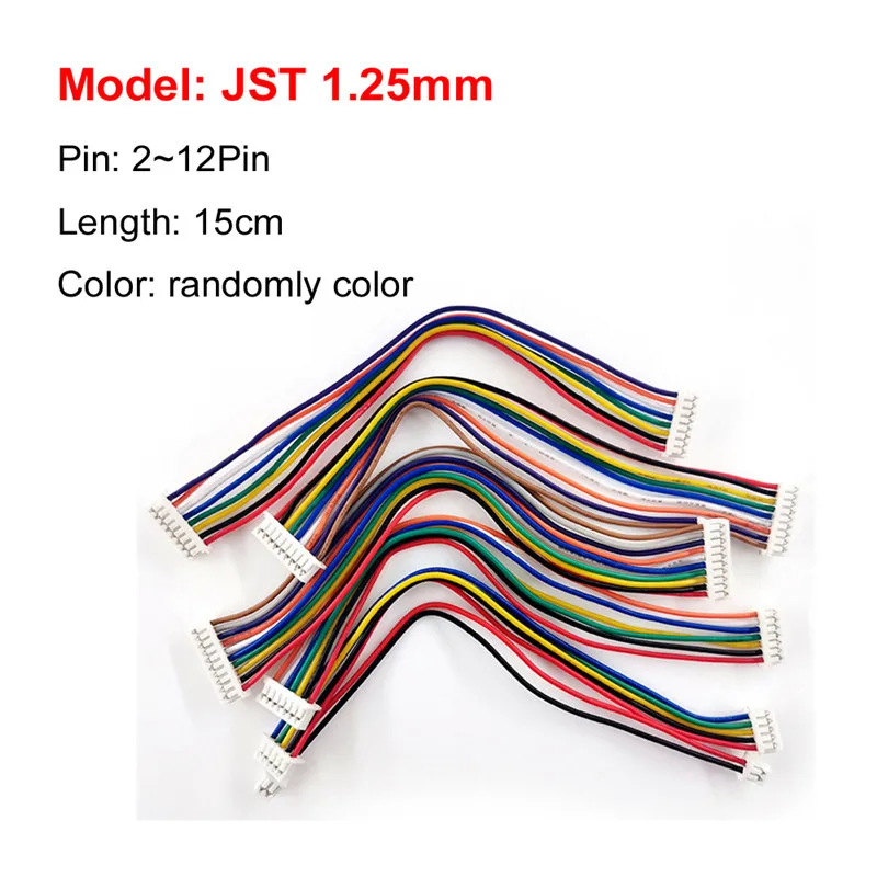 10 шт. Разъемы JST SH ZH XH PH 1,0 мм 1,25 мм 1,5 мм 2 мм 2,54 мм 2,0 2/3/4/5/6/7/8/9/10/11/12-контактные женские разъемы и соединитель с кабелем.