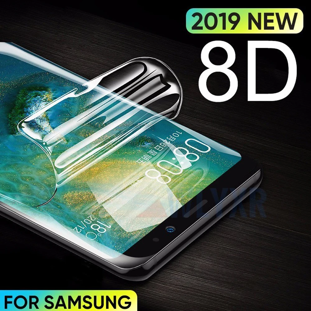 Чехол для samsung Galaxy note 8 9 Гидрогелевая пленка j7 pro 2017 a6 a7 a8 2018 защитная не стекло