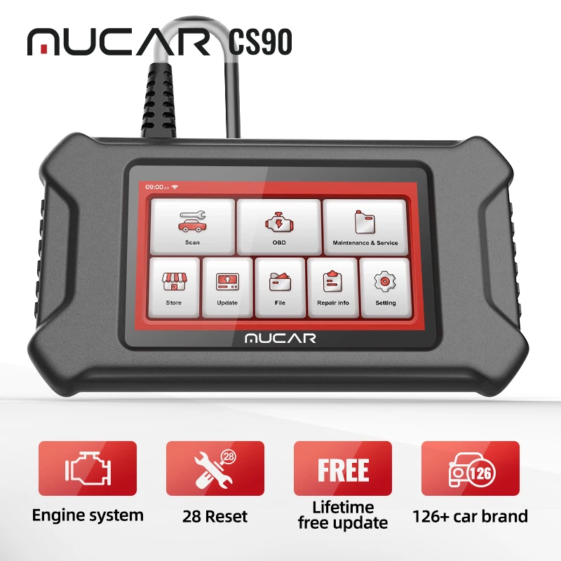 【NEWYEAR700】Диагностический сканер MUCAR CS90 CS99 CS2 OBD2 устройство для считывания кодов