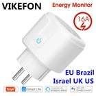 Wi-Fi Smart Plug 16A ЕС Бразилия гнездо Tuya Smart Life APP Поддержка Alexa Google Home голосовой помощник Управление Мощность монитор ГРМ