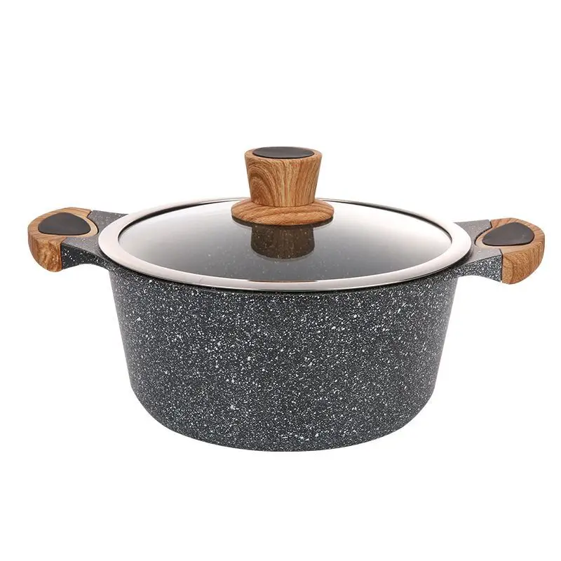 

Soup Pot Non-stick Soup Pot Noodle Pot Stew Pot Hot Pot Shabu-shabu Soup Pot Induction Cooker Gas Stove Universal Cast Iron
