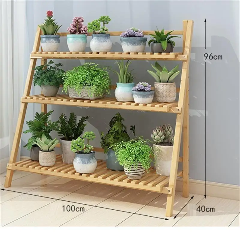 Интерьерная лестница с цветами декоративная деревянная стойка для цветов на