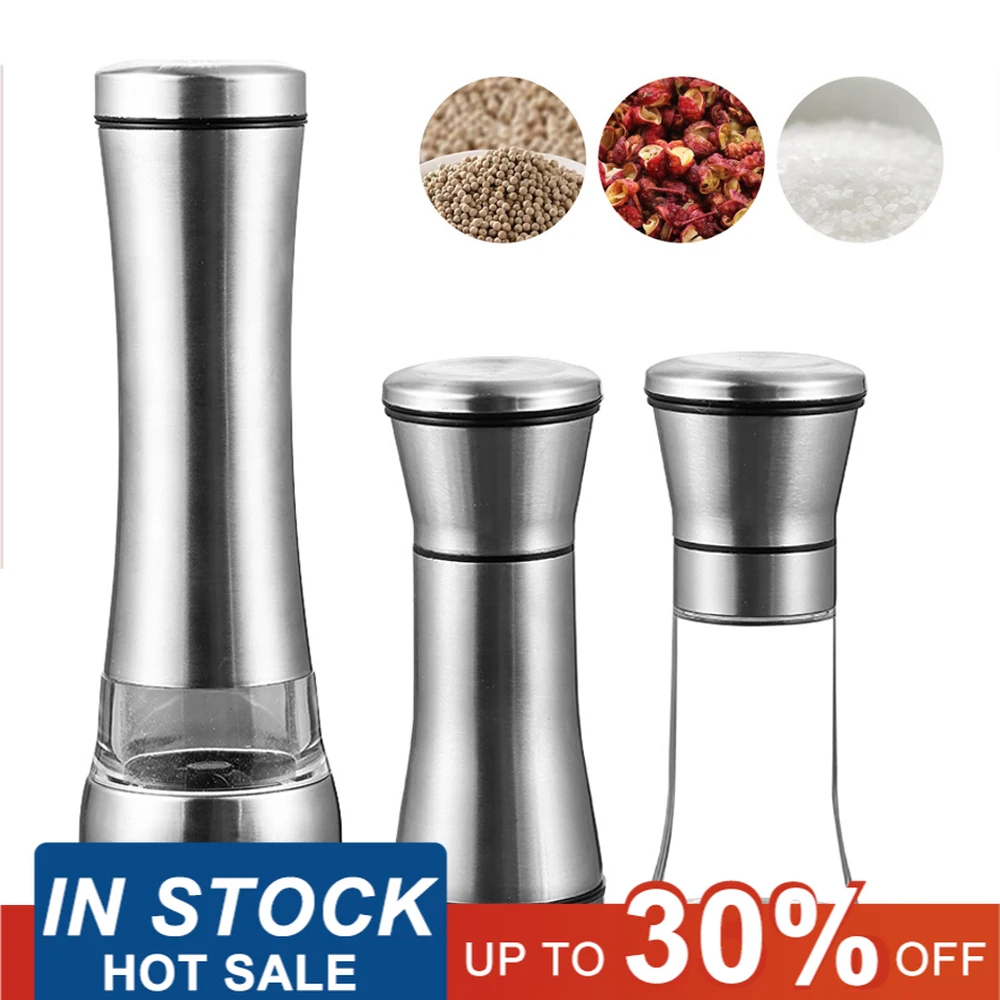 Мельница ручная из нержавеющей стали для специй и перца измельчитель кухни