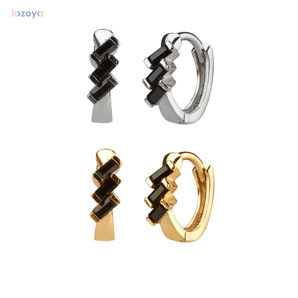 

Кольцо LOZOYA женское из серебра 925 пробы, с черным цирконием, ювелирные изделия