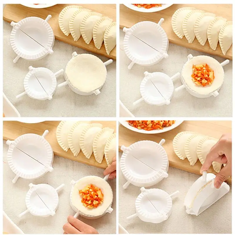 

3 Pcs/Set Rolling Pin Dough Dumpling Making Tools Set Creative Dumpling Press Dough For Home Kitchen Bakeware Accessories