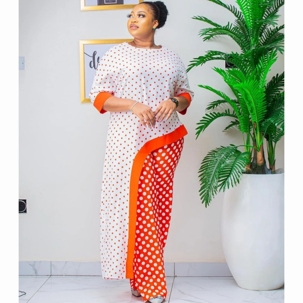 Африканская одежда из двух предметов 2021 Дашики модные платья с принтом костюм