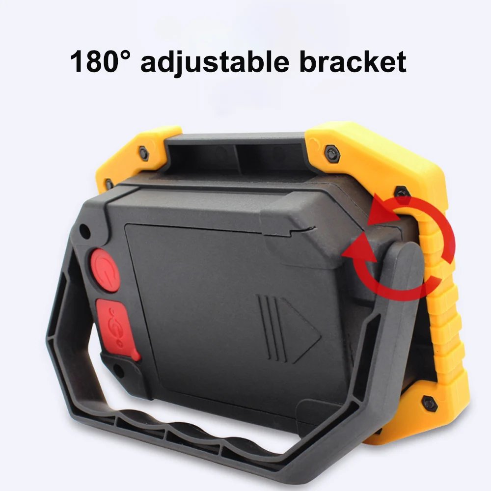 Перезаряжаемый от USB светодиодный рабочий аварийный светильник W839 W840 W841 желтый COB