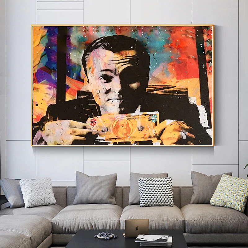 

Abstract Printed Dollars Custom Canvas Painting Wall Art Posters and Prints Wall Art Picture Cuadros for Living Room Home Decor