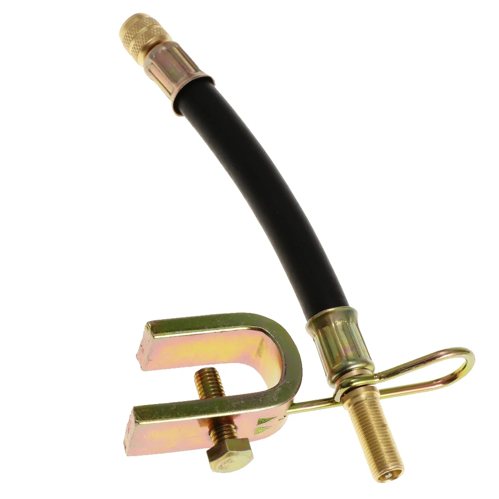 

Car Flexible Rubber Wheel Tyre Tire Valve Extension Adaptor With Metal Clip