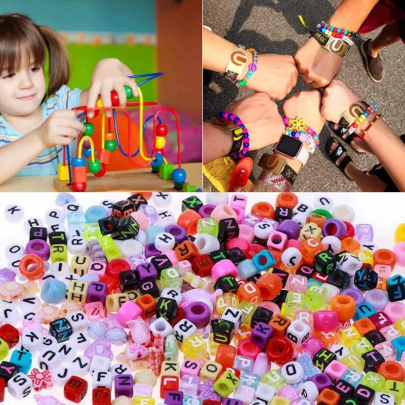 

2021 New Crystal Letter Beads Necklace Chokers DIY Box Set for Chic Ornaments Crafts