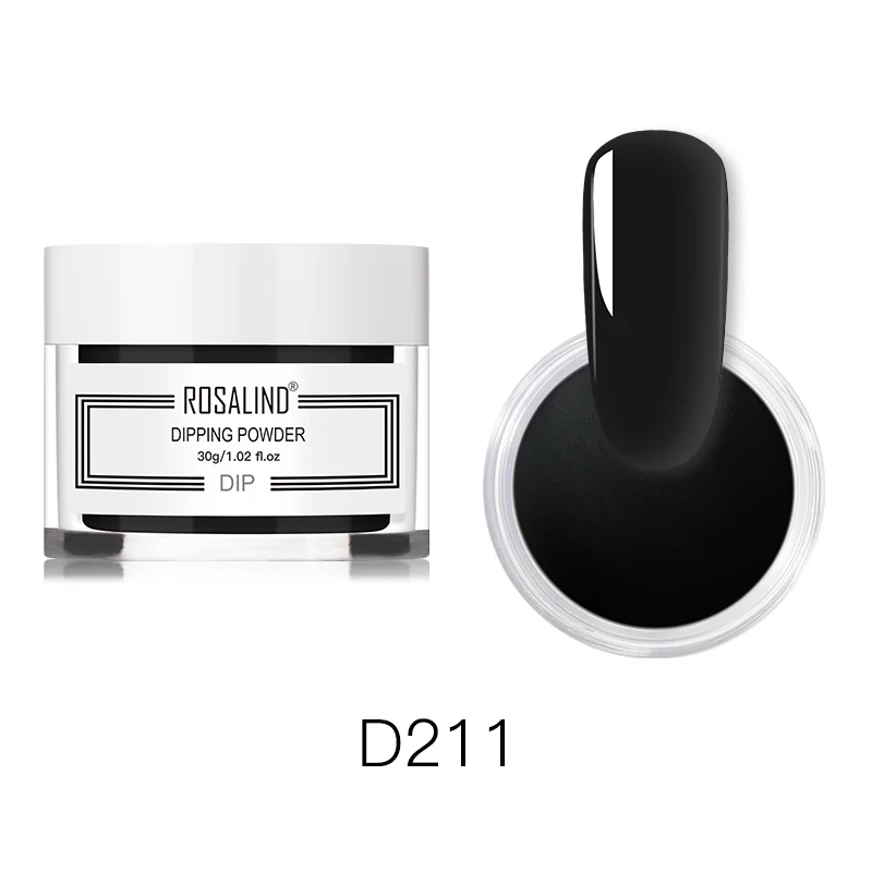 RND211 ROSALIND 30 г блестящая голографическая пудра для ногтей 24 цвета дизайн ногтей все для маникюра натуральный сухой без лампы - Цвет: RND211