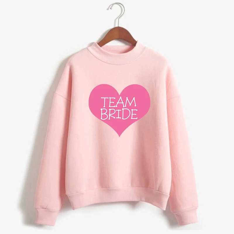 

Team Bride Print Women Long Sleeve Pullover Bachelorette Wedding Party Graphic Sweatshirt Harajuku Hoodies Female Tops Clothing