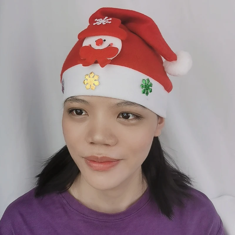 Шапка со светящимся снеговиком оленем Санта-Клаусом 1 шт. | Дом и сад
