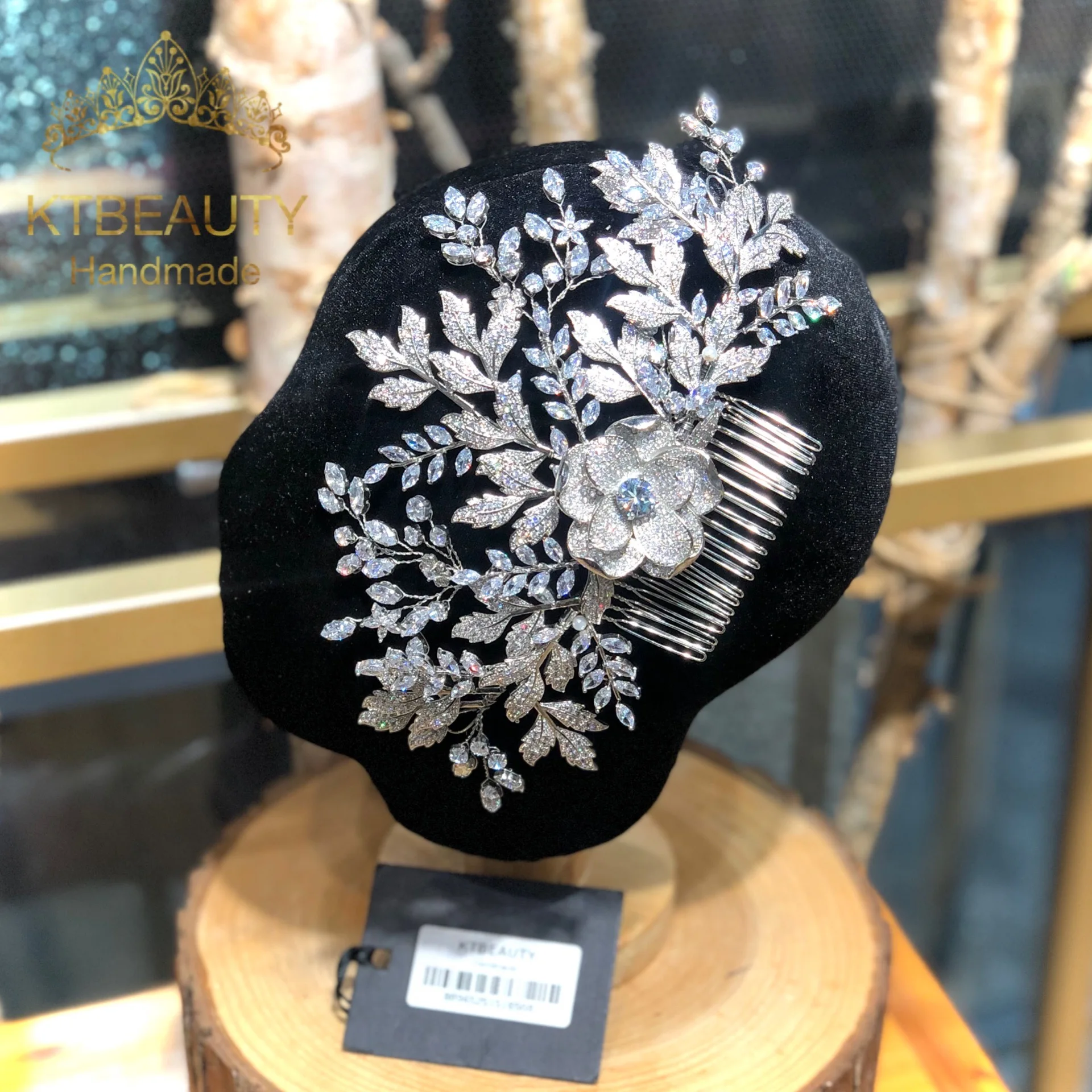 

New Rhinestone Tiara AAA+ Zircon Silver Flexible Royal Bridal Headpiece Comb Wedding Dressing Crown Accessory Women Jewelry