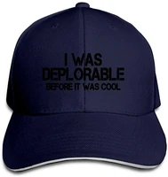 i was deplorable before it was cool unisex trucker hats bill baseball hats sandwich hat