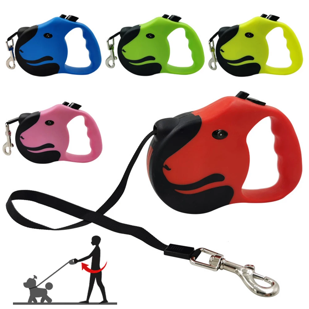

3/5M Retractable Dog Leash Automatic Flexible Leash Dogs Cat Traction Rope Leashes for Small Medium Dogs Puppy Pet Products