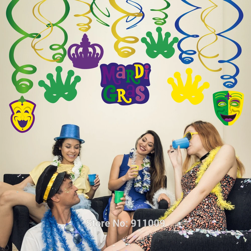 30 шт. фольгированные спиральные украшения для вечерние Ринок|Украшения своими