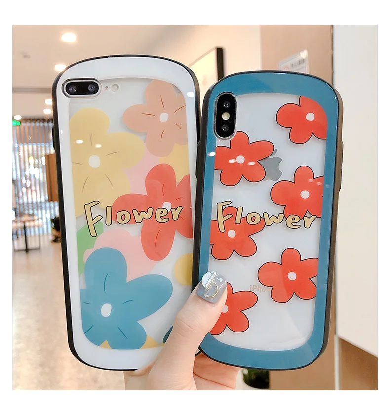 GlamPhoneCase милый маленький зверь цветок чехол для iPhone X XS Max XR Жесткий Чехол 7 8 6 6s Plus |