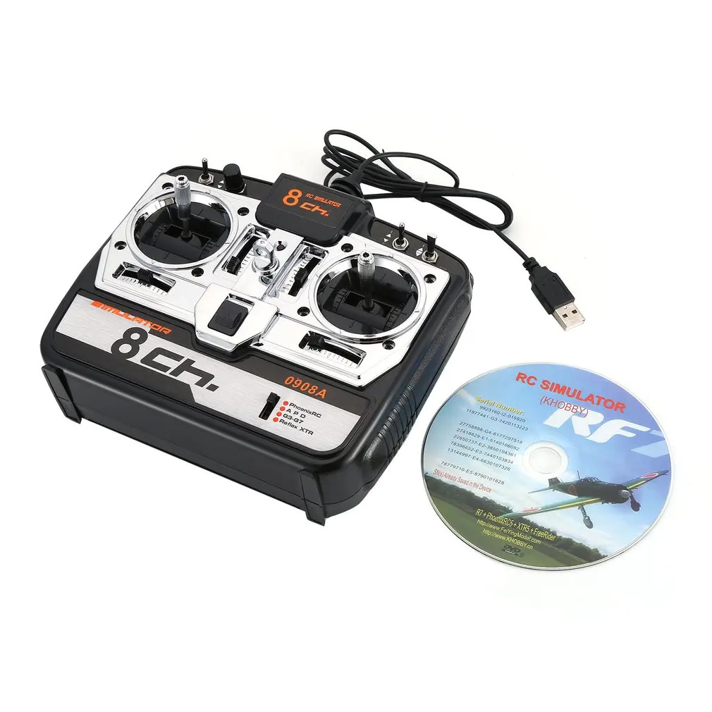 

6CH/8CH RC Flight Simulator JTL-0904A Support Realflight G7 Phoenix 5.0 XTR Remote Control Helicopter Fixed-wing Drone