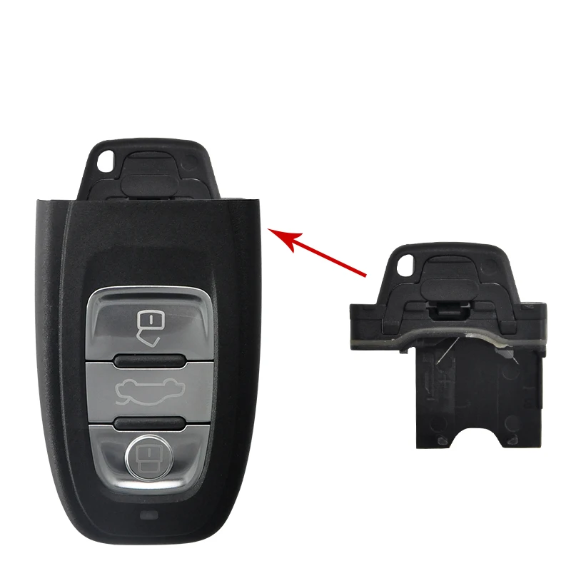 Datong World Car Remote Control Key Shell Case For Audi A4 A4L A5 A6 A6L Q5 S5 Replacement Keyless Promixity Card Housing Cover |