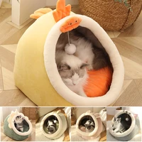 cat bed kennel pet supplies cozy kitten lounger cushion small dog mat pet basket cat house washable soft warm