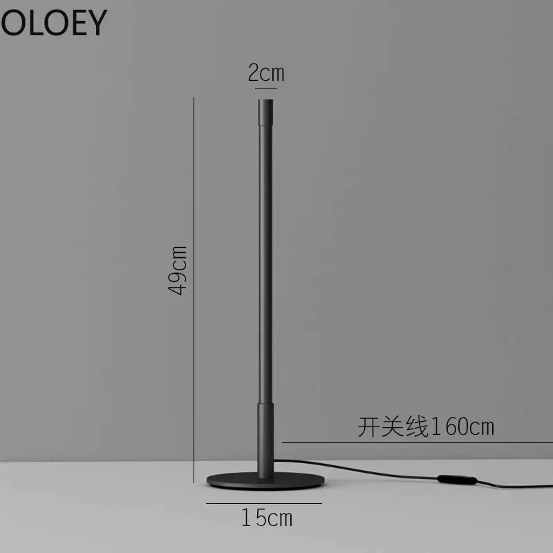 

Black Creative Led Desk Lamp Nordic Bedroom Bedside Atmosphere Rendering Lamps Simple Fashion Living Room Study Led Lighting Hot