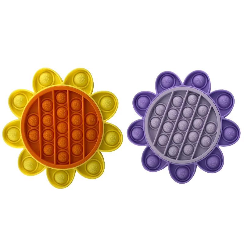

PT119,PT122-PT123 Cat Sunflowers Push Pops Bubble Sensory Toy for Adult Child Funny Anti-stress Pop It Fidget Reliver Stress