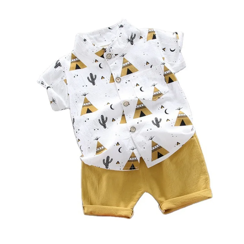 Новинка летняя одежда для маленьких мальчиков и девочек детская Модная