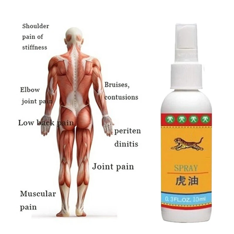 

Tiger Oil Joint Spine Lumbar Pain Relief Muscles Active Sprain Spray Lumbar Pain Relief Spray M2