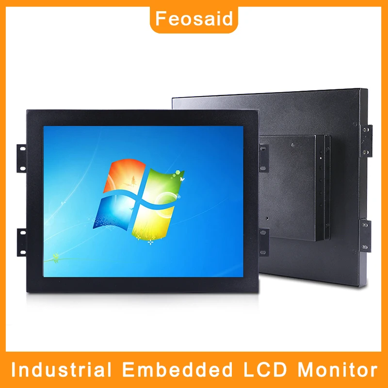 

Feosaid 17.3" 18.5 inch Industrial LCD Monitor 14" 15.6" Touch Screen Display Tablet Monitor with VGA HDMI input for Computer