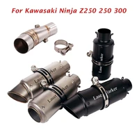 slip for kawasaki ninja 250 z250 2013 2016 motorcycle exhaust middle link pipe muffler tail tube ninja300 13 18