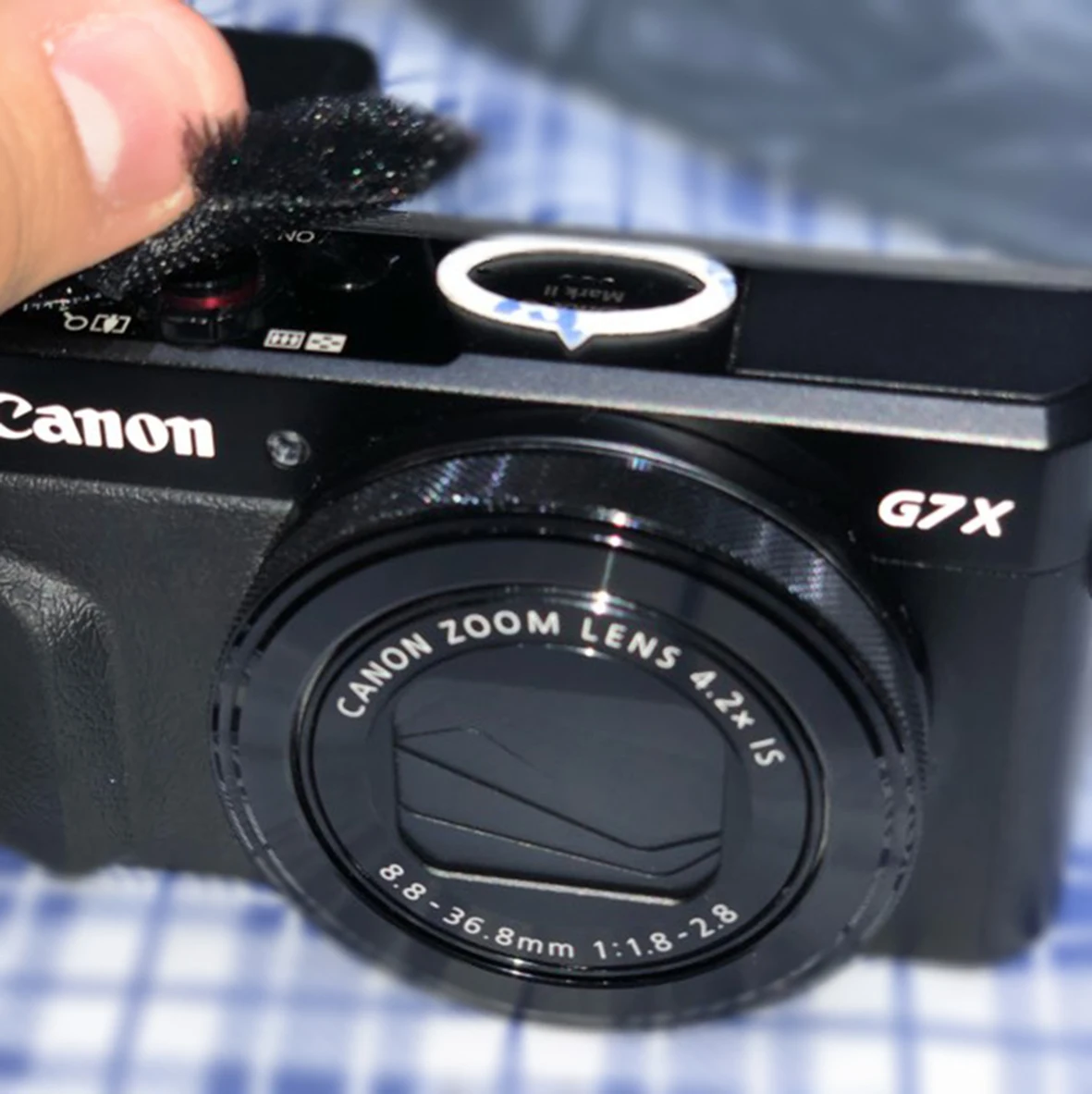 DIY микромкф уличная искусственная ветровая защита меховая камера для Canon G7xMarkII G7X2