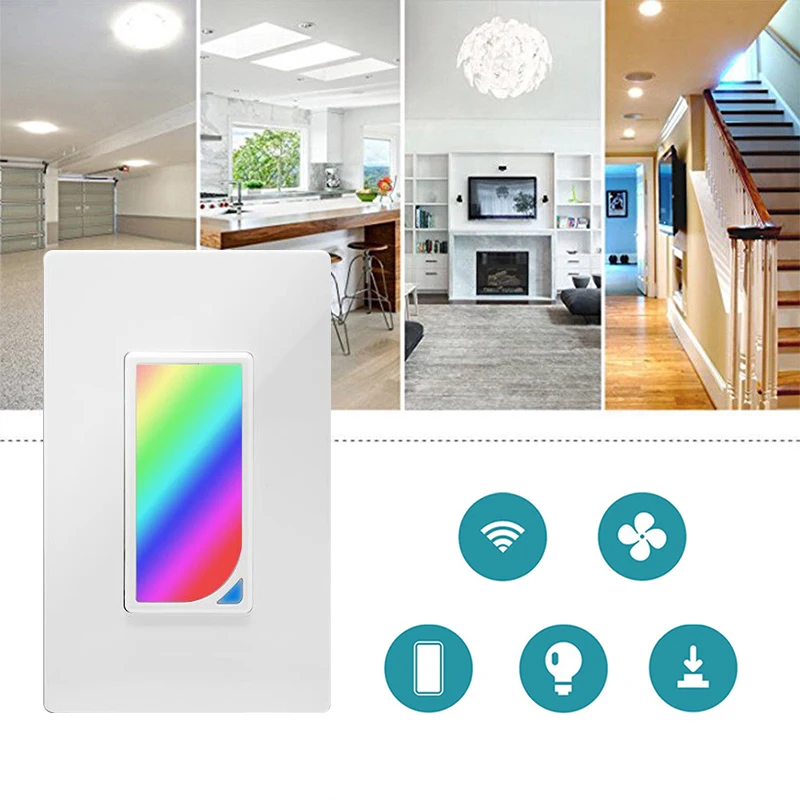 Wifi настенный Rgb светодиодный сценический светильник умный выключатель света 1200