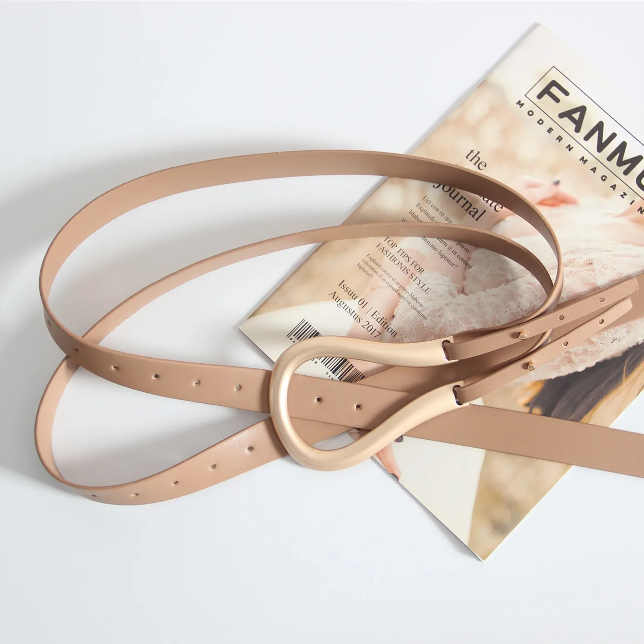 Роскошный винтажный U-образный ремень для женщин модный большой металлический в