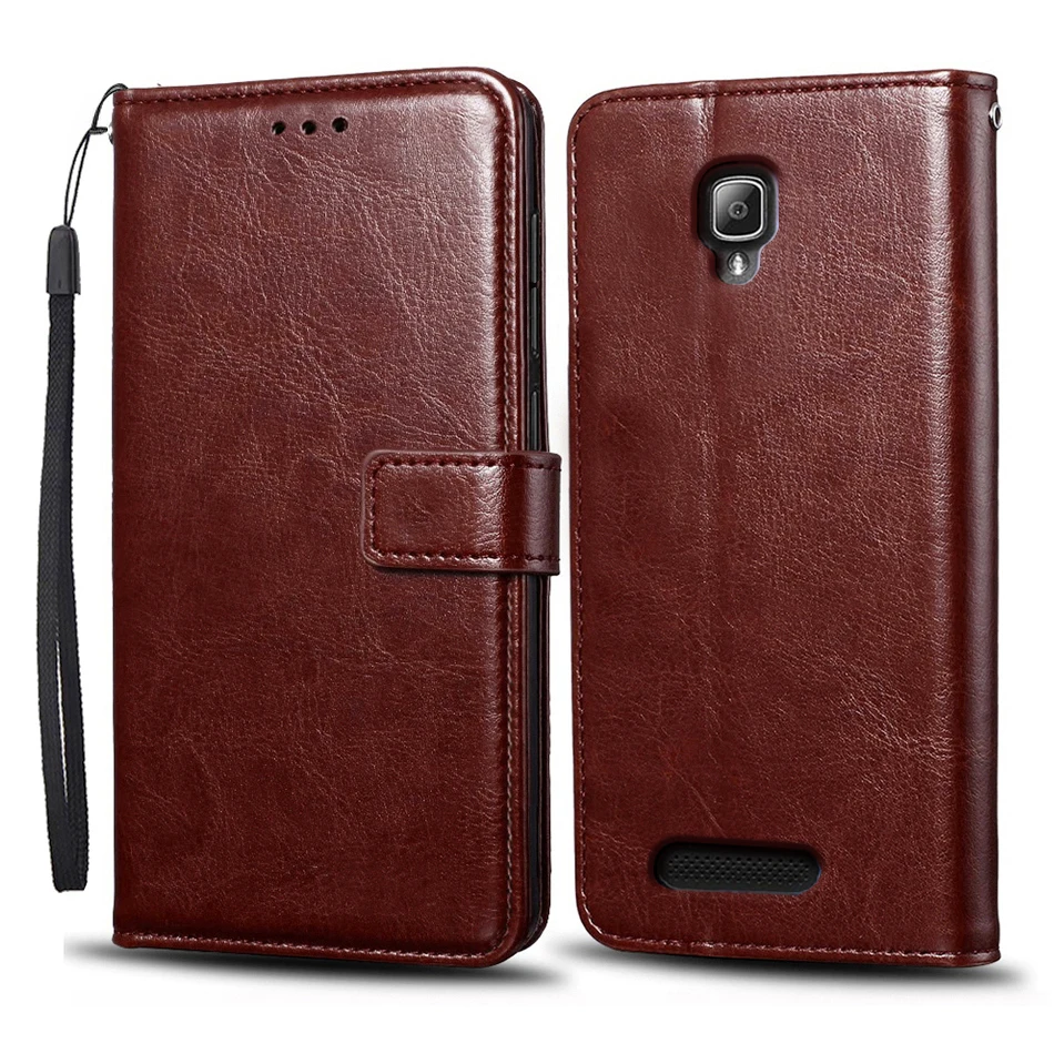 Кожаный чехол-книжка в стиле ретро мягкий силиконовый чехол из ТПУ для Lenovo A2010 2010a