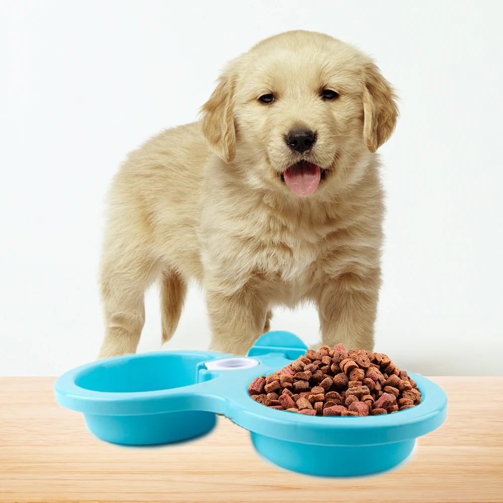 Новинка 2020 двойная миска для питомцев подача воды собак щенков кошек товары
