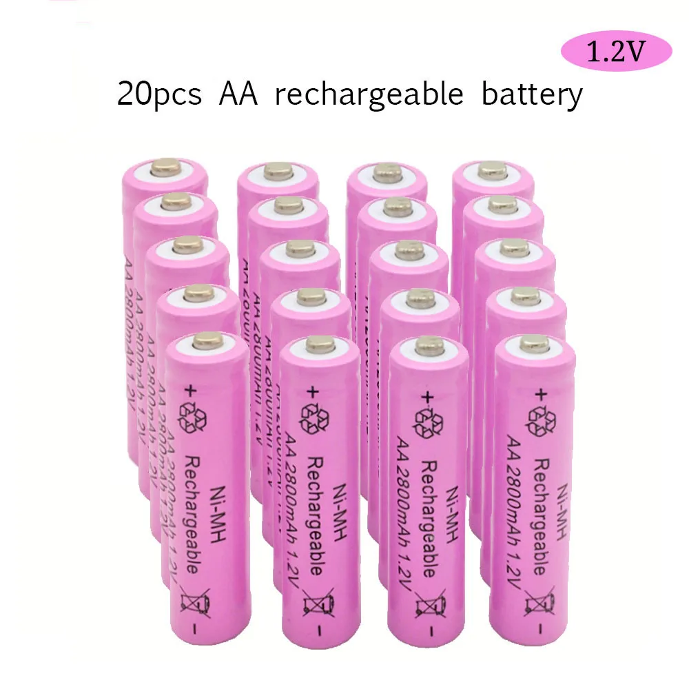 MJKAA 24/40 шт. AA 1,2 V 2800 мА/ч, металл-гидридных или никель Перезаряжаемые Батарея+ AAA 1,2 v 1600 мА/ч, никель-металл-гидридного Перезаряжаемые батареи