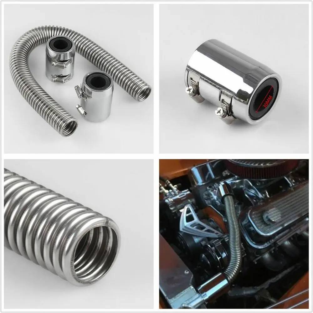 Гибкий шланг радиатора из нержавеющей стали 24 дюйма (61 см) | Автомобили и