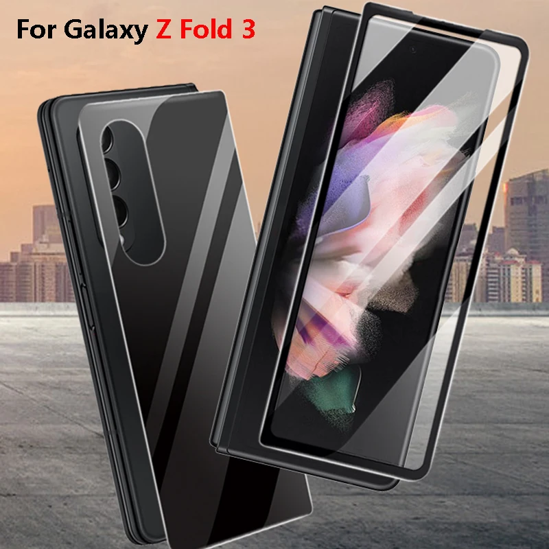 Защитное стекло для Samsung Galaxy Z Fold 3 5G шелковое с защитой от царапин | Мобильные