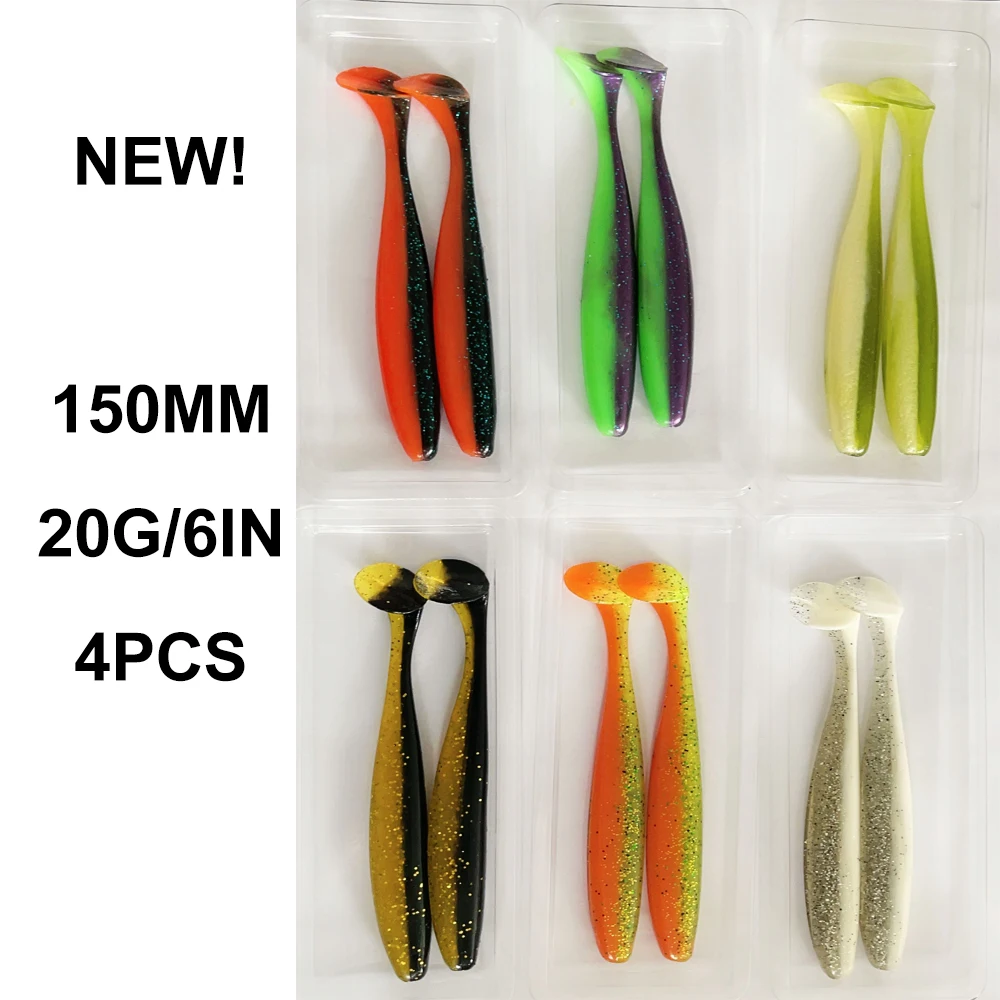 ESFISHING 50mm 76 100 125 150 180mm ES Easy Shiner Isca Artificial Silicone Pesca Fishing Lure Soft Baits Tackle Free shipping