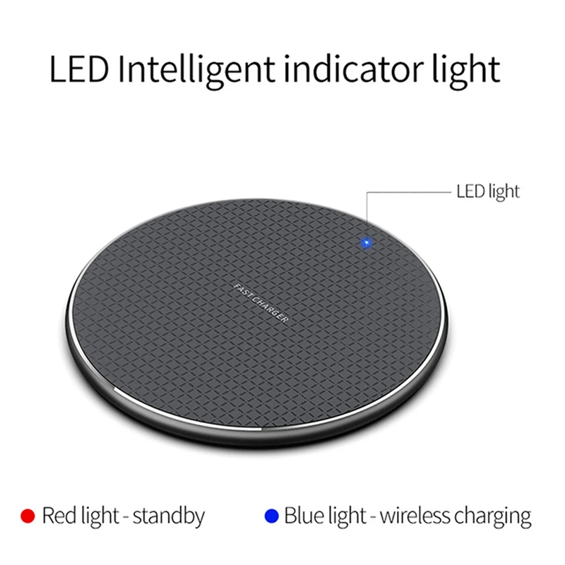 10w wireless charger for iphone11 xs max x xr 8plus fast charge mobile phone charger for ulefone doogee samsung note 9 8 s10plus free global shipping