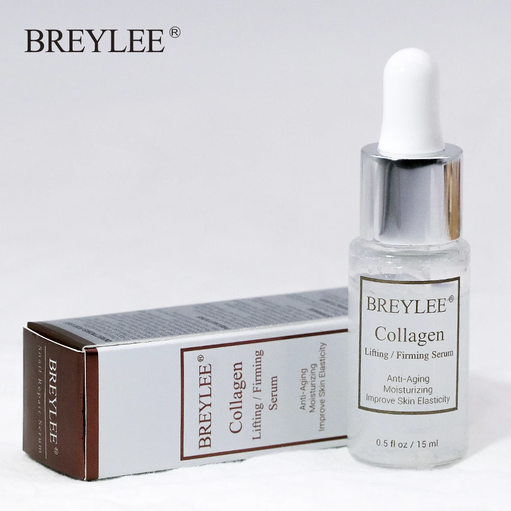 

BREYLEE Collagen Lifting Firming Serum Hyaluronic Acid Moisturizing Essence Anti-Aging Remove Wrinkles Face Cream Skin Care 15ml