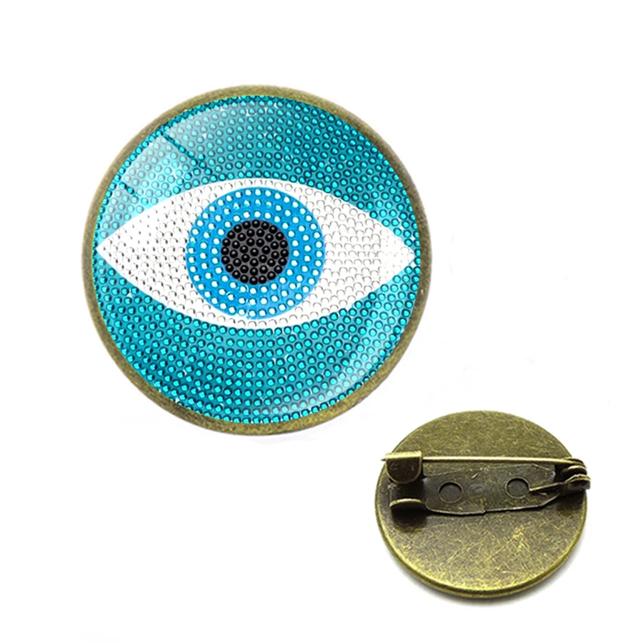 Синие злые броши-глаза El протектор Ojo Turco синий сглаза мощные защитные нагрудные