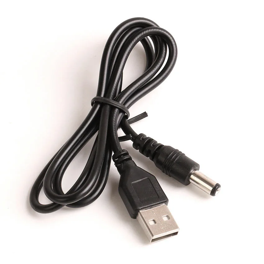 80 см USB кабель для зарядки 5 5*2 1 мм черный 100 шт./лот|power cable|usb power cableusb 5.5 2.1 |