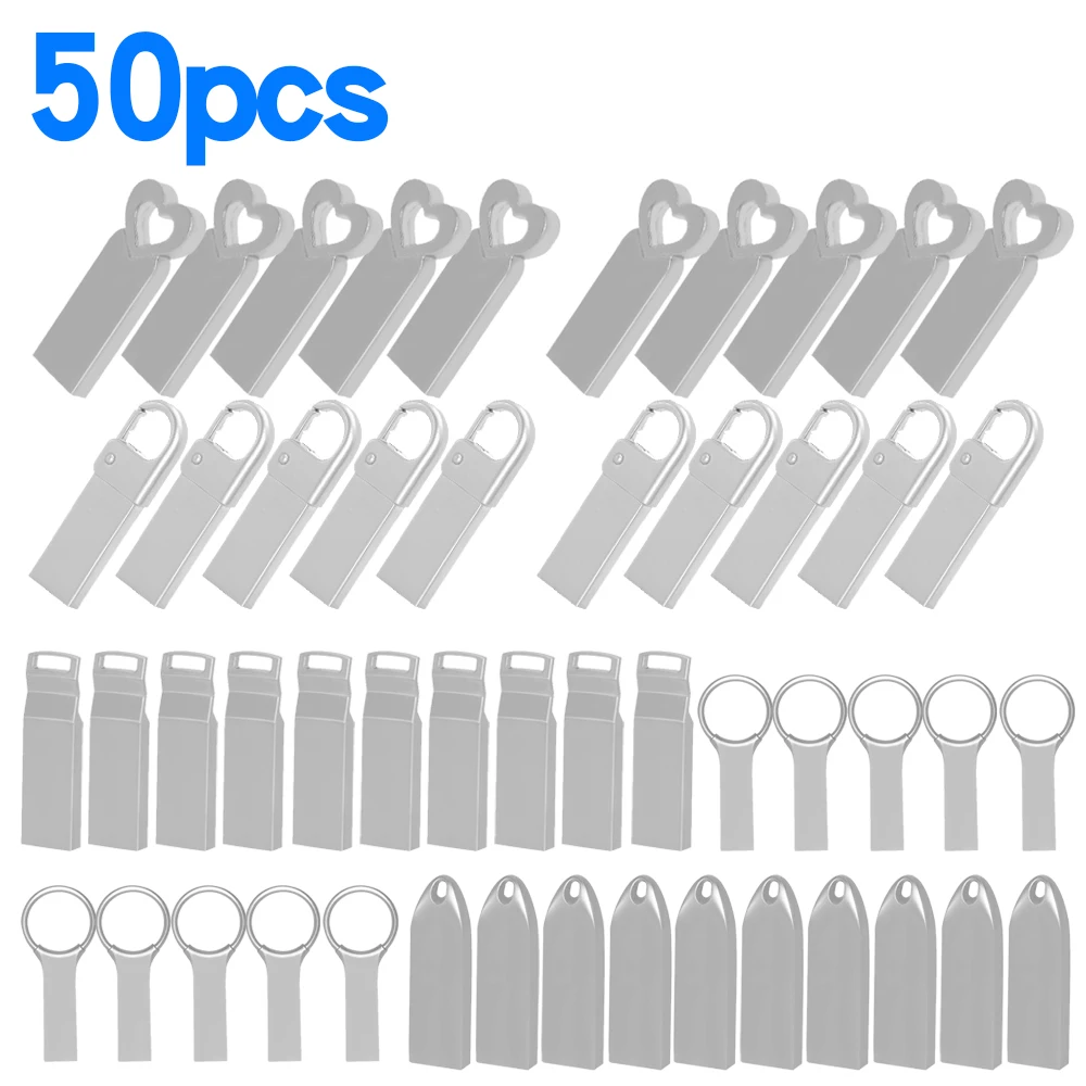 

50pcs free logo USB Flash Drive 16gb 32gb metal pendrive Cle USB Flash Stick waterproof Pen Drive 64GB 128GB USB memory flash
