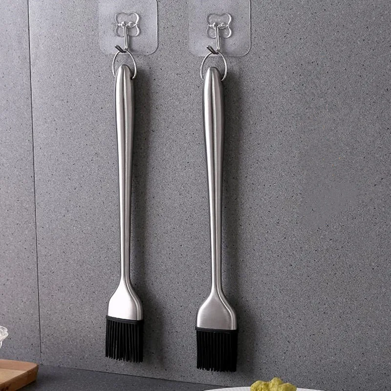 Масляная щетка с длинной ручкой из нержавеющей стали|Экраны от брызг| |