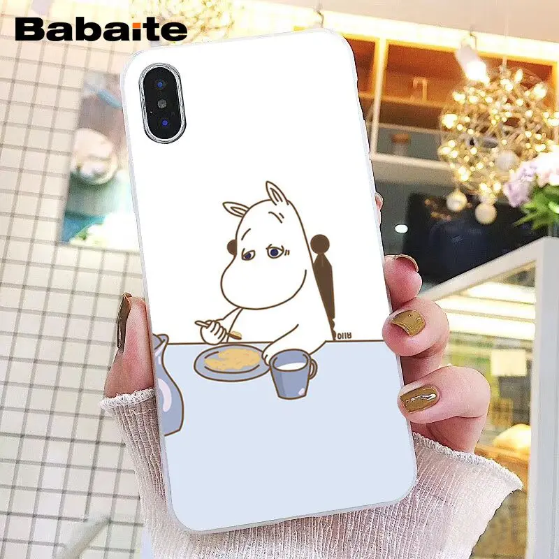 Babaite мультфильм милый Муми-Тролль Бегемот чехол для телефона для iphone 11 Pro 11Pro Max 8 7 6 6S Plus X XS MAX 5 5S SE XR