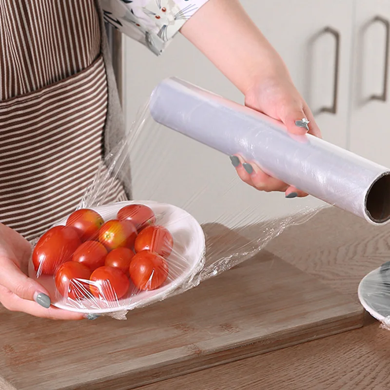 

Plastic Wrap Food Preservation Big Roll Fruit Sandwich Disposable Refrigerator Preservation Hair and beauty salon Weight loss